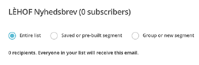 Send email til hele din liste